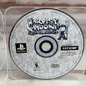 Harvest Moon Back To Nature Sony PlayStation 1 PS1 2000 Natsume SLUS-01115 Disc
